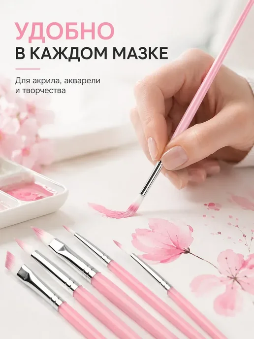 СОВЕЛА Набор кистей для рисования 12 штук, вариант, фото 2