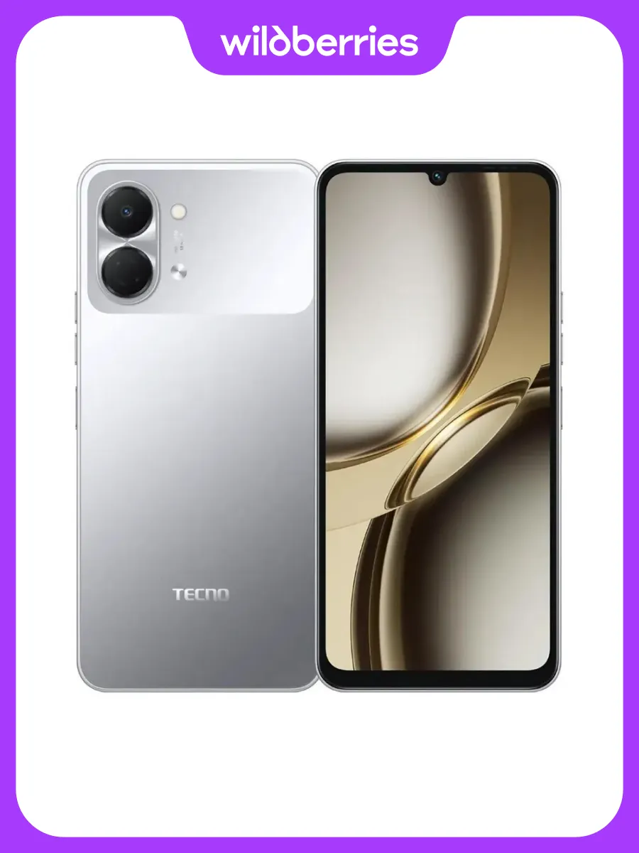 Мобильный телефон SPARK Go 3 (KN3) 128+4 GB Titanium Grey TECNO 1401326319 купить за 12 203 ₽ в интернет‑магазине Wildberries