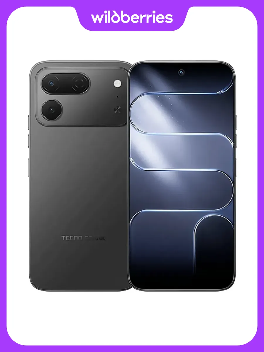Мобильный телефон SPARK 50 Pro (KO5) 128+8 GB Ink Black TECNO 1401326504 купить за 29 310 ₽ в интернет‑магазине Wildberries