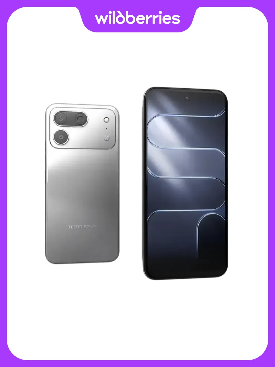 Мобильный телефон SPARK 50 Pro (KO5) 256+8 GB Titanium Grey TECNO 1401326845 купить за 31 034 ₽ в интернет‑магазине Wildberries