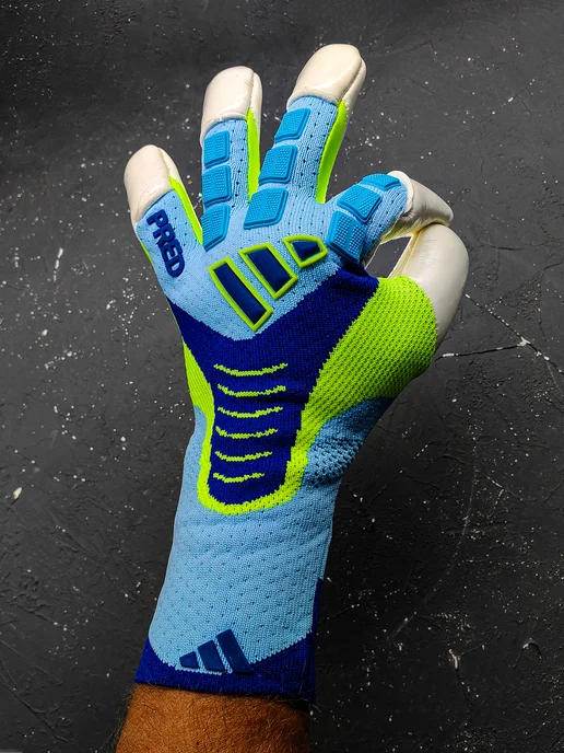 adidas Вратарские перчатки Predator Pro Hybrid PC Ice Cold, голубой, фото 2