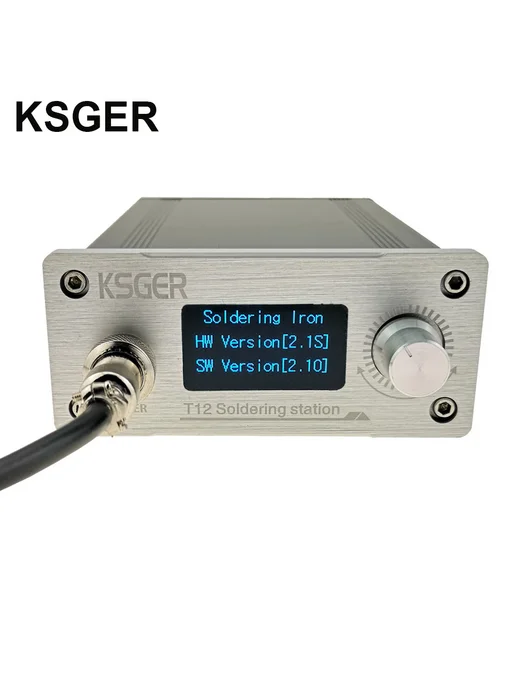 KSGER T12 STM32 V2.1S Пайковая станция Железные кончики OLED, серый, фото 2