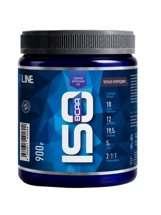 R-line Изотоник ISO BCAA Rline, 900 г, черная смородина, 900 г, фото 5