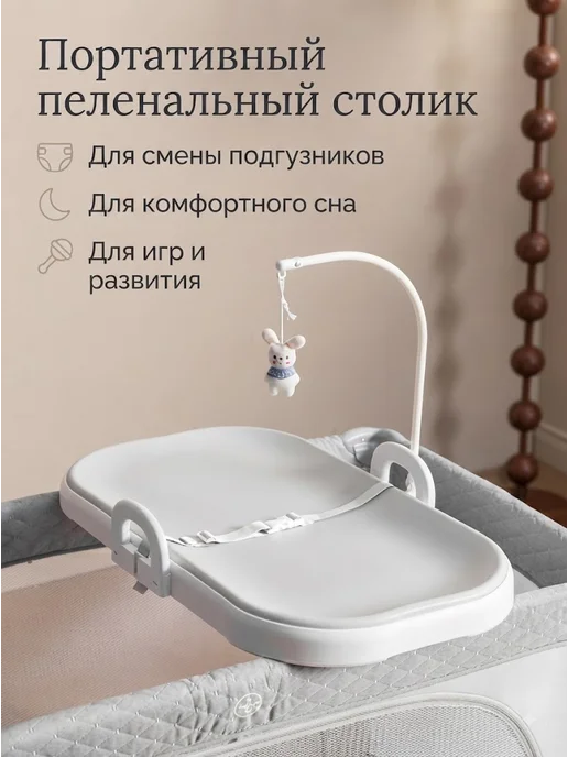 Nurtu Пеленальный столик на комод с ремнями безопасности, вариант, фото 2