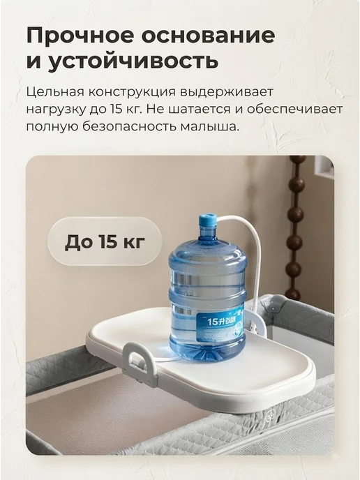Nurtu Пеленальный столик на комод с ремнями безопасности, вариант, фото 5