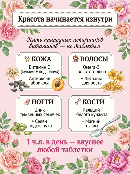 Урбеч женская гармония 400 г, паста из семян, 400 г, фото 2