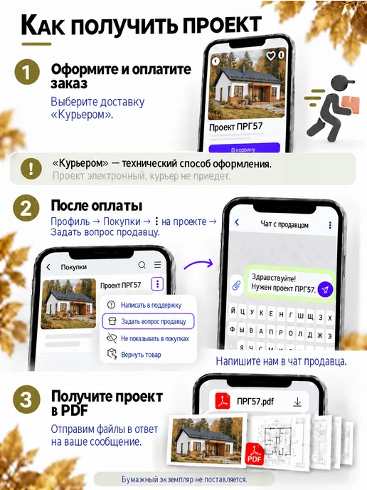 ПРОЕКТОРУМ Проект одноэтажного дома из газобетона 3 спальни 112,69 м2, вариант, фото 2