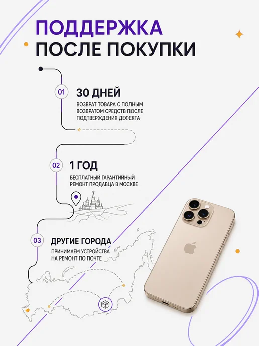 Смартфон Apple iPhone 16 Pro 256 ГБ, золотой, фото 5