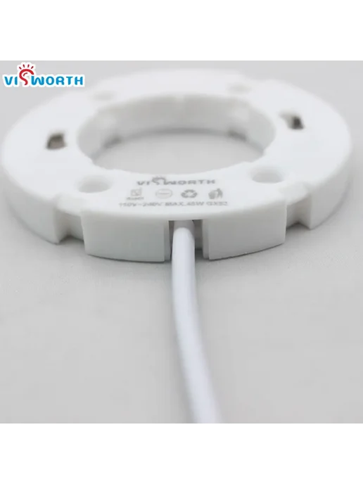 VisWorth Белый держатель лампы GX53 из ABS пластика, белый, фото 4