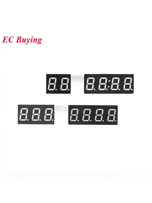 EC Buying 5 штук 0,4-дюймовых красных светодиодных цифровых трубок EC, красный, фото 6