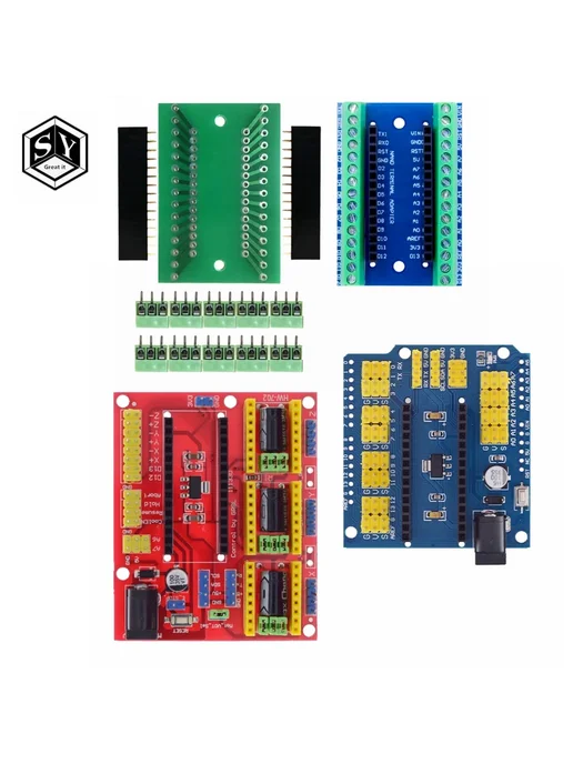 baishundianzi Адаптер для Arduino Nano, зеленый, без пайки, зеленый, фото 2