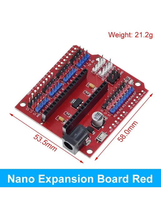 baishundianzi Адаптер для Arduino Nano, зеленый, без пайки, зеленый, фото 7