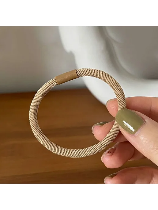 MCClip Бежевые резинки для волос 5 шт, 5 шт, фото 6