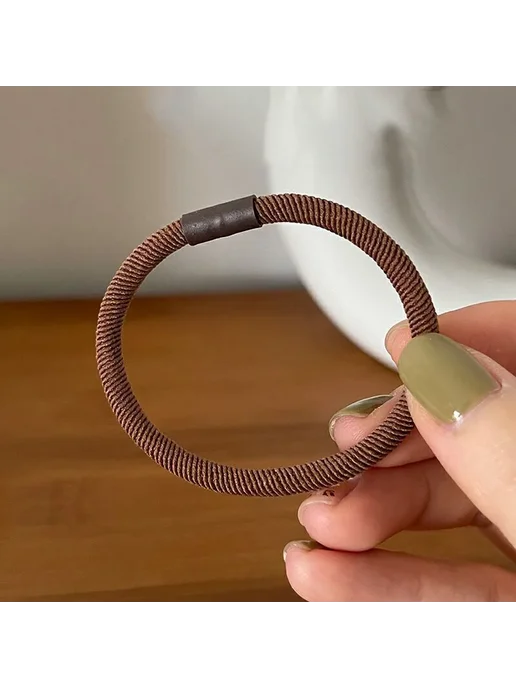 MCClip Коричневые резинки для волос хаки 5 шт, 5 шт, фото 5