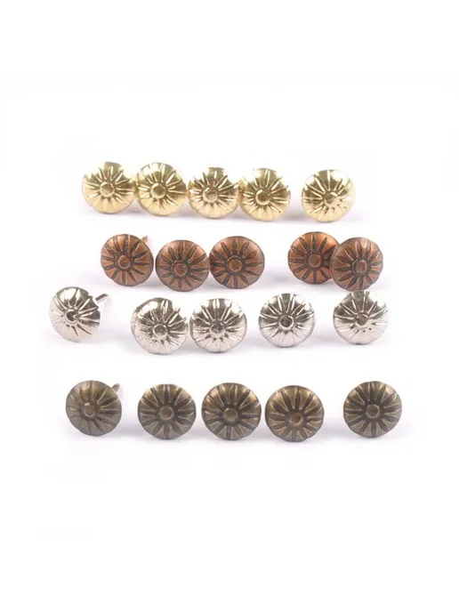 Нет бренда 50 шт. декоративных гвоздей для обивки, Brass, 50 шт, фото 3