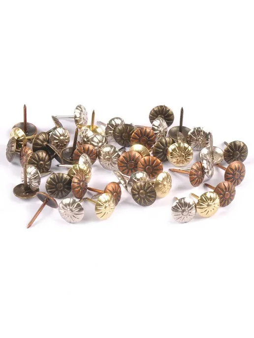 Нет бренда 50 шт. декоративных гвоздей для обивки, Brass, 50 шт, фото 4