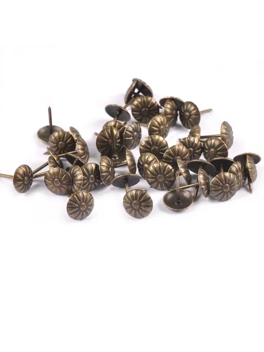 Нет бренда 50 шт. декоративных гвоздей для обивки, Brass, 50 шт, фото 7