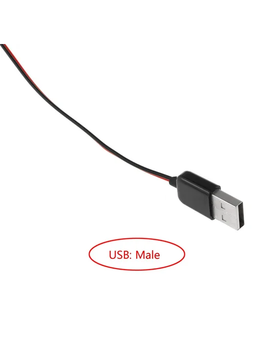 GlintDeer Тестовые зажимы "крокодил" USB, 58 см, красный и, красный, фото 3