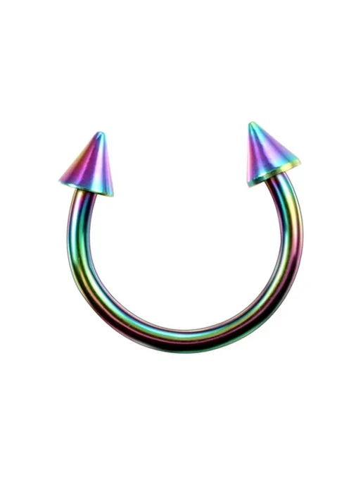 Нет бренда Кольцо для пирсинга из нержавеющей стали 8mm, A-Rainbow, вариант