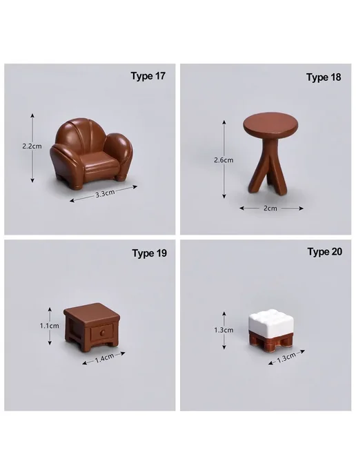 SIRENXI Миниатюрный кулер для кукольного домика, Type 2, вариант, фото 5