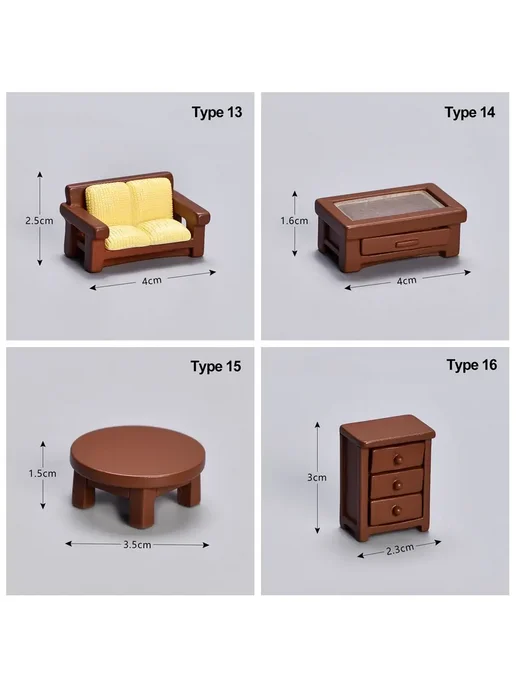 SIRENXI Миниатюрный кулер для кукольного домика, Type 2, вариант, фото 7