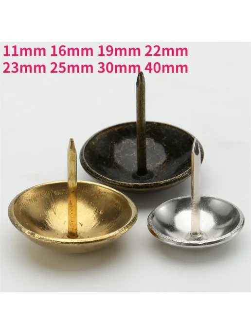 Нет бренда Декоративные гвозди 11-40 мм 11mm -10pcs, Silver, 10 шт, фото 2
