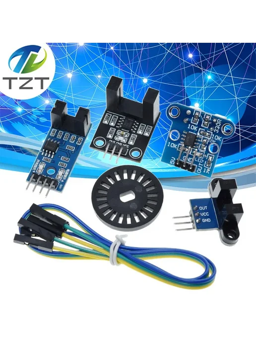 TZT teng Датчик скорости фотоэлектрического луча, 3PIN Black, черный, фото 2