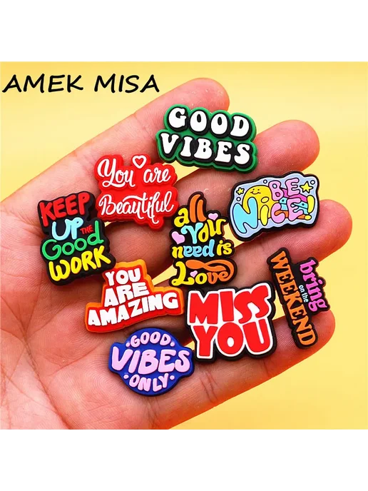 AMEK MISA Подвеска на обувь "Smile", цвет 18, оранжевый, фото 2