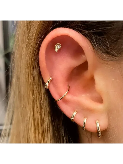 GEMOSA Простые серьги-кольца для пирсинга Daith для женщин и мужчин, вариант, фото 4