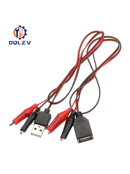 DQLZV Тестовый зажим крокодил USB Male-Female, вариант