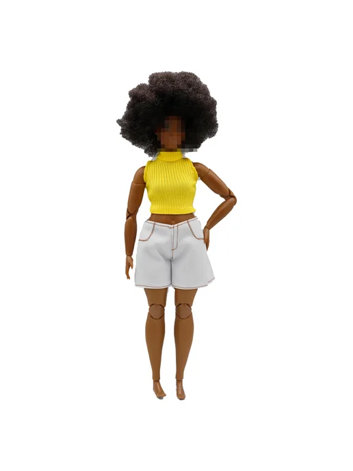 Нет бренда Шорты черные для куклы B.Doll 30 см, черный, фото 3