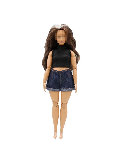 Нет бренда Шорты черные для куклы B.Doll 30 см, черный, фото 5