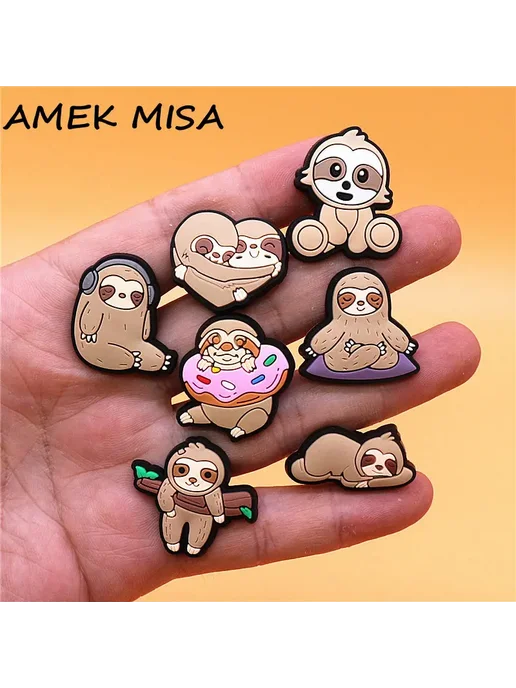 AMEK MISA 1 шт, подвески для обуви из ПВХ с забавными животными, аксе, 1 шт, фото 2