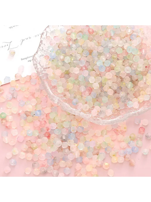 JXLOVEWJ Матовые стеклянные бусины Розовый, 11-Peach-10g, розовый, фото 2
