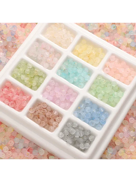 JXLOVEWJ Матовые стеклянные бусины Розовый, 11-Peach-10g, розовый, фото 4