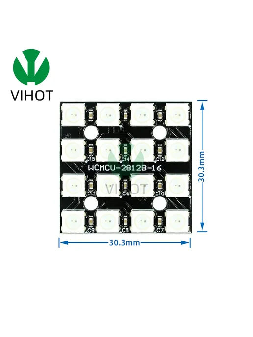 Нет бренда RGB LED матрица 66.3x65.3mm, Цвет 64 Bit, вариант, фото 3