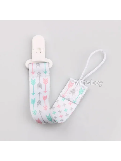 Цепочка для соски Comfortable Material Pacifier для детей 0, белый