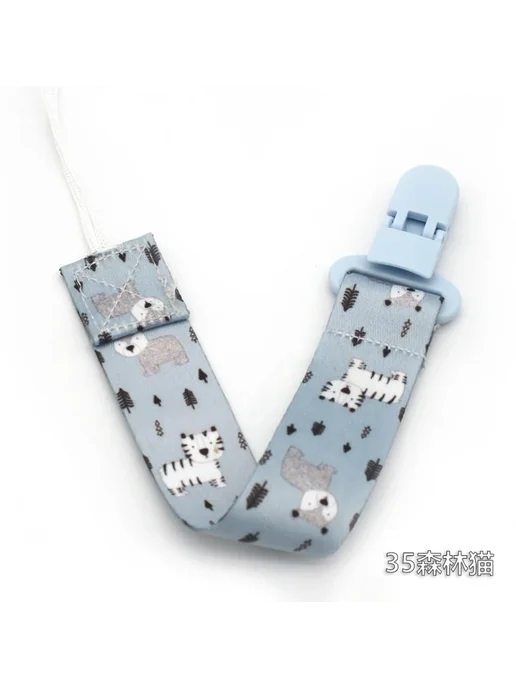 Цепочка для соски Comfortable Material Pacifier для детей 0, белый, фото 4