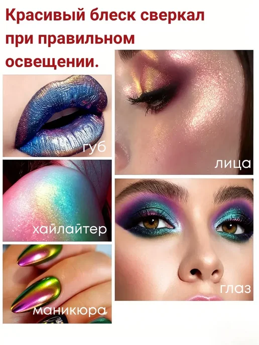 Стойкие тени для век жидкие корейские, синий, фото 3