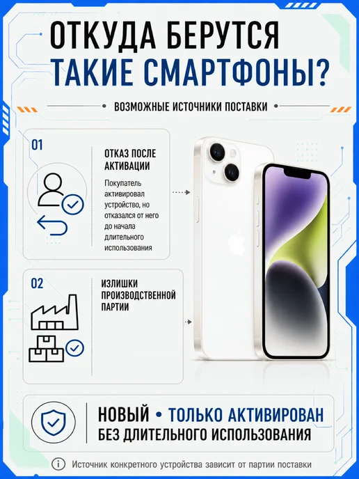 Смартфон Apple iPhone 14 256 ГБ, белый, фото 2