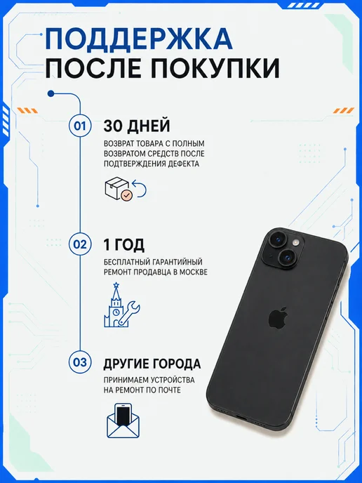 Смартфон Apple iPhone 15 Plus 128 ГБ, черный, фото 5