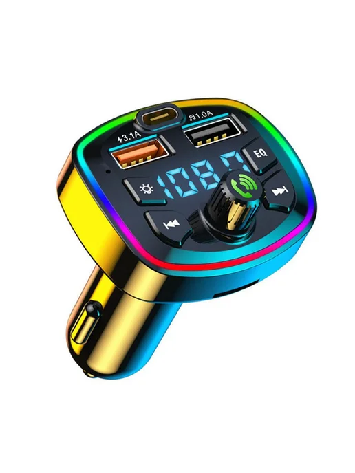 Автомобильный MP3-плеер с Bluetooth и быстрой зарядкой, черный, фото 3