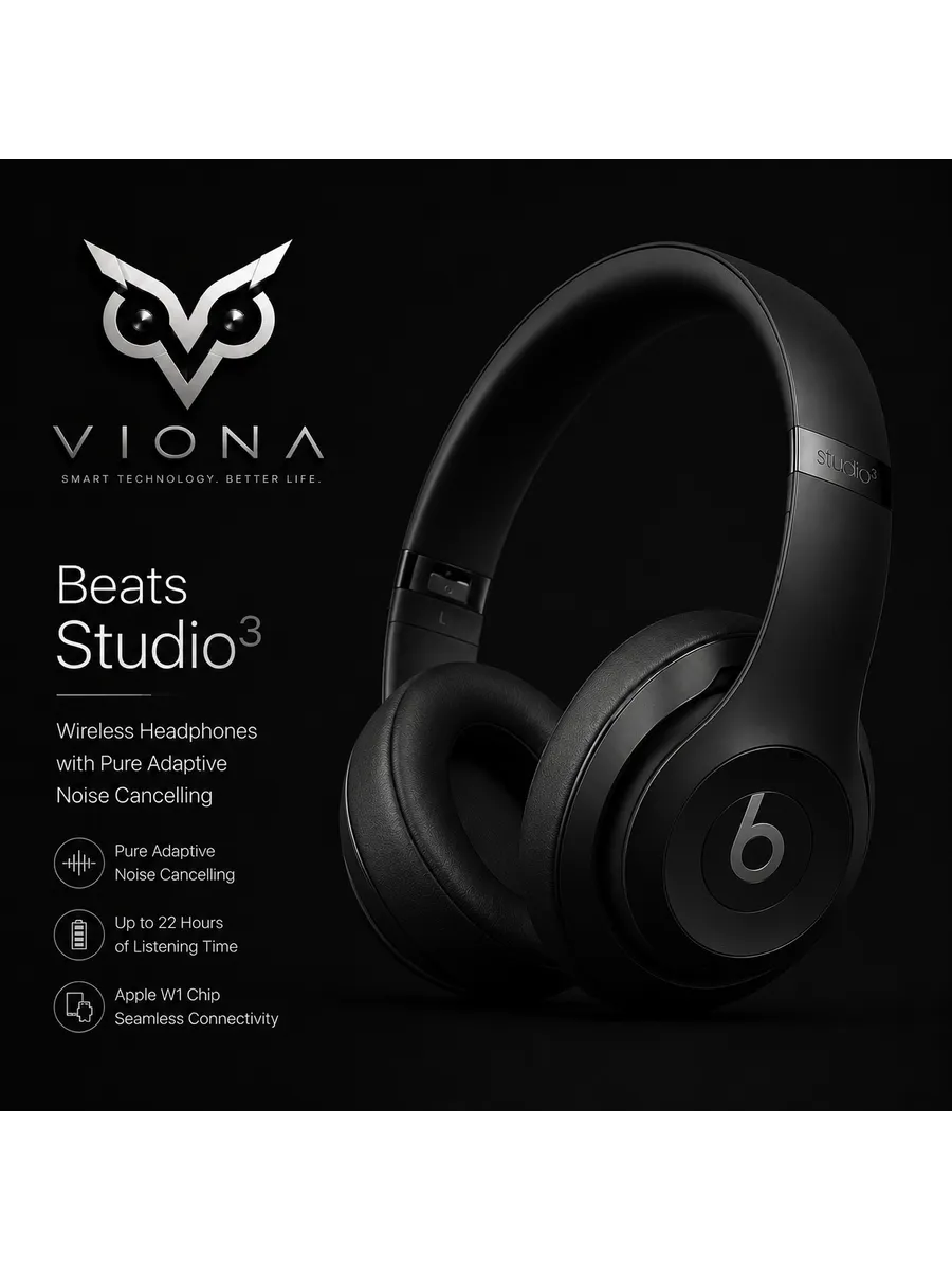 Беспроводные наушники Studio3 Wireless Bluetooth, чёрн beats 1415890762 купить за 19 144 ₽ в интернет‑магазине Wildberries