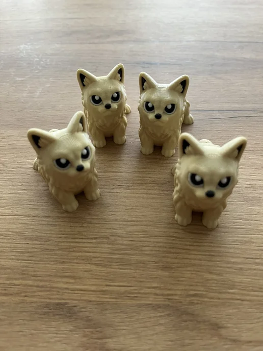 3D Сказки Антистресс брелок Мейн кун кошка подвижный 7 см, бежевый, фото 8