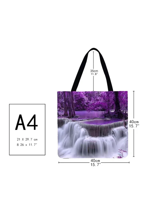 Льнятая tote-сумка с больш. обьемом для покупок, вариант, фото 2