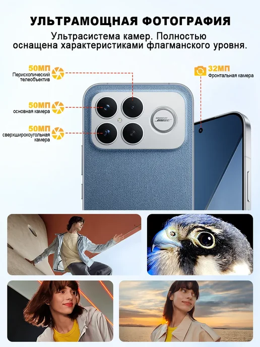 Смартфон Xiaomi Poco F8 Ultra 12/256 ГБ, синий, фото 3