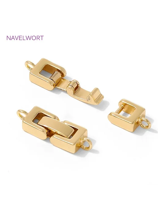 NAVELWORT Застежка для бижутерии Rhodium Plated, 16.5*24.5, 16.5x24.5, фото 6