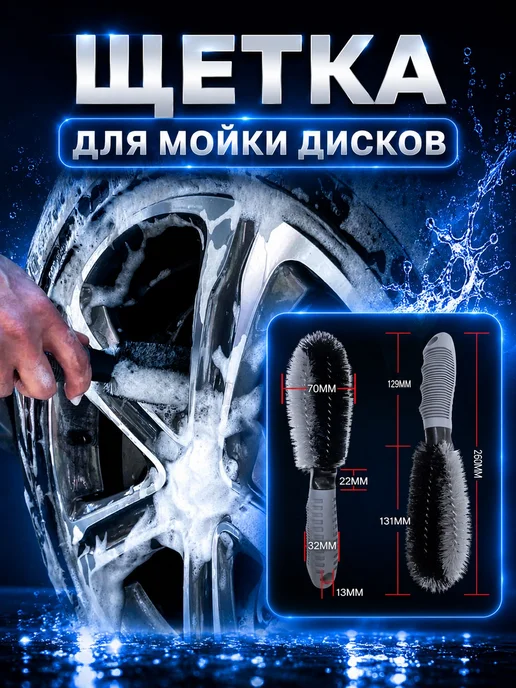Набор для мойки автомобиля премиум, чистки, ухода, детейлинг, синий, фото 7