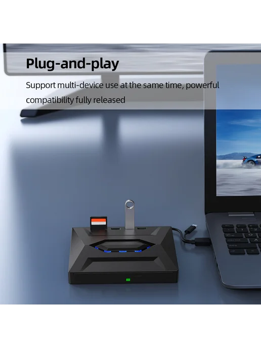 5 в 1 Drive Burner Recorder USB-C+SD TF для ноутбука и ПК, вариант, фото 4