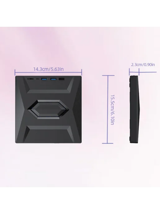 5 в 1 Drive Burner Recorder USB-C+SD TF для ноутбука и ПК, вариант, фото 7